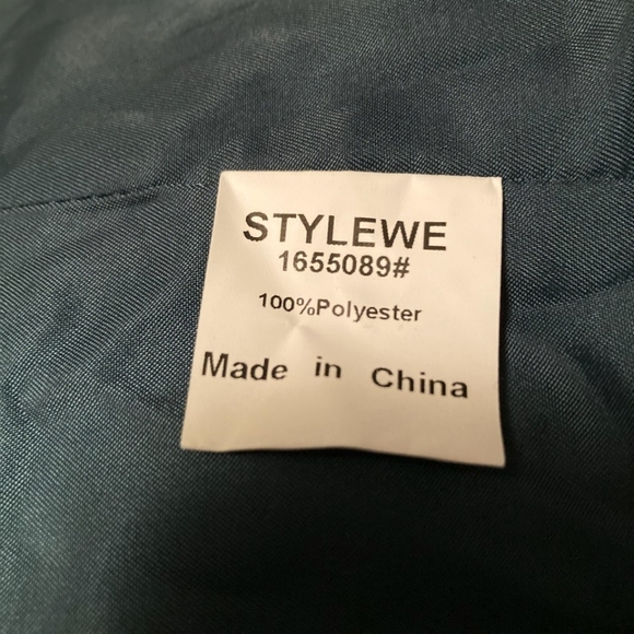 STYLEWE Teal Tweed Skirt Suit - Picture 7 of 7